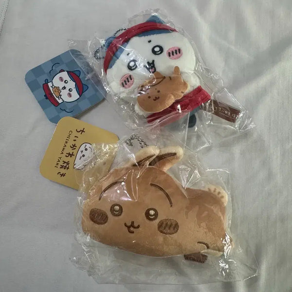 [BUNJANG] Chiikawa Hachiware Usagi Grilling Clerk Keychain / 치이카와 하치와레 우사기 야끼점원, 야끼키링