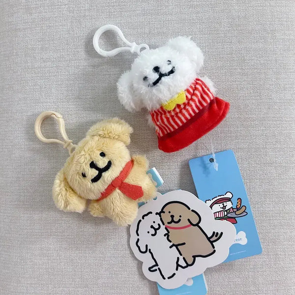 [BUNJANG] Maltese & Retriever Keyring Set (2 Types) / 몰티즈와 리트리버 키링 2종 세트