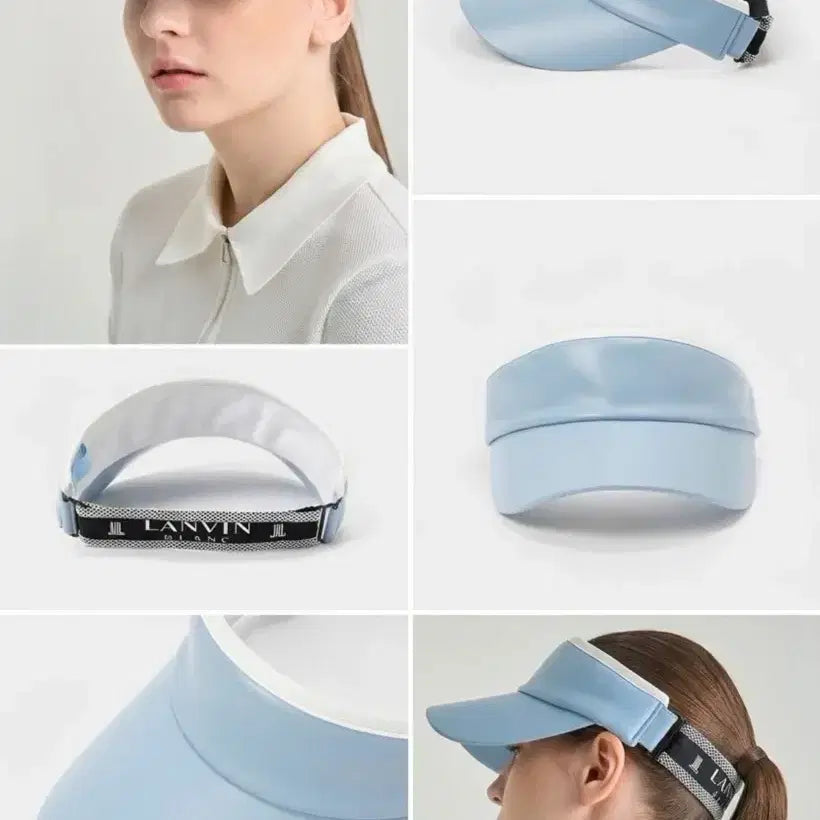 [BUNJANG] Lanvin Blanc Golf Sun Cap Blue / 랑방블랑 골프 썬캡 블루