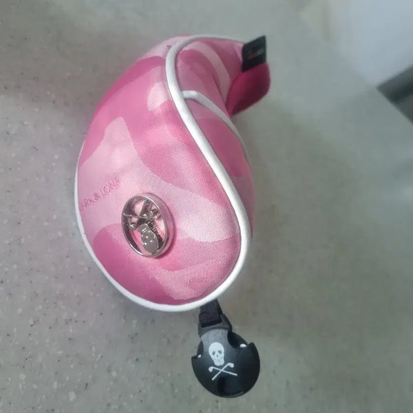 [BUNJANG] Mark &ロナ Golf Utility Headcover Pink Camo / 마크앤로나 골프 헤드커버 핑크 카모
