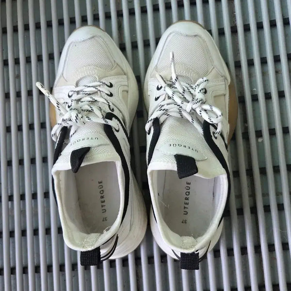 [BUNJANG] Uteco White Sneakers 235 / 우테코 스니커즈 화이트 235