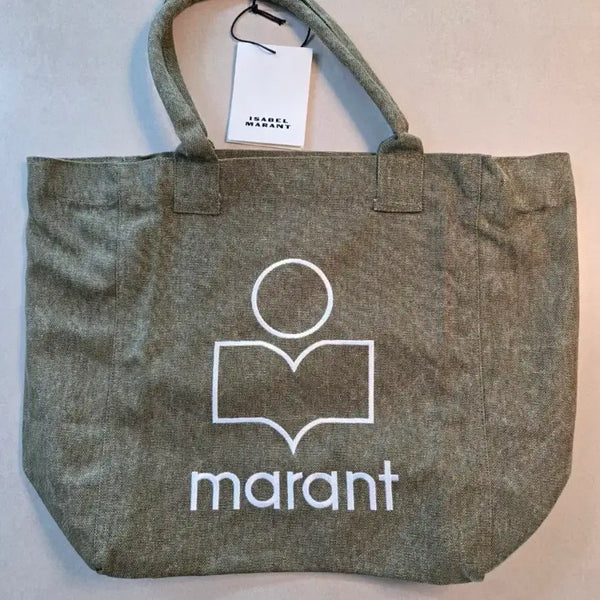 [BUNJANG] Isabel Marant Khaki Canvas Tote Bag / 이자벨마랑 에코백 카키