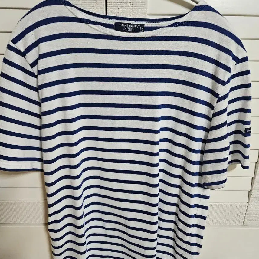 [BUNJANG] Saint James Striped Short Sleeve T-Shirt / 여성 세인트 제임스 스트라이프 반팔
