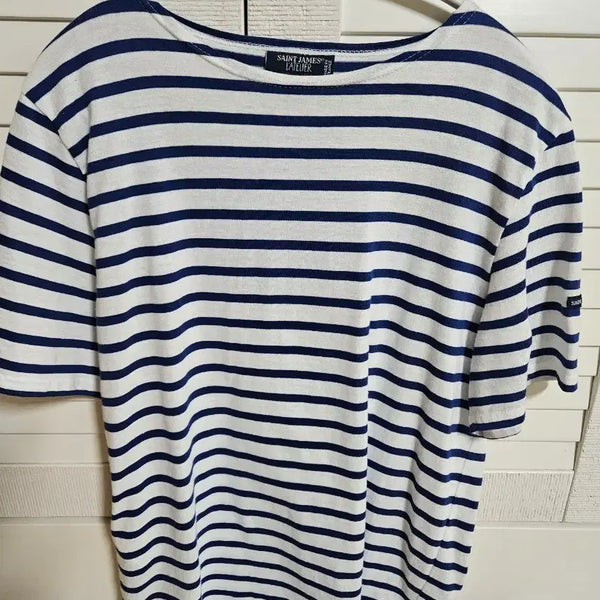 [BUNJANG] Saint James Striped Short Sleeve T-Shirt / 여성 세인트 제임스 스트라이프 반팔