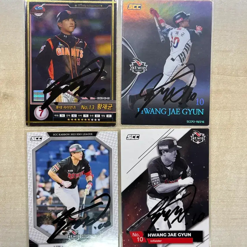 [BUNJANG] Hwang Jae-gyun Signed SCC Photocard / 황재균 scc 친필 싸인 포토카드