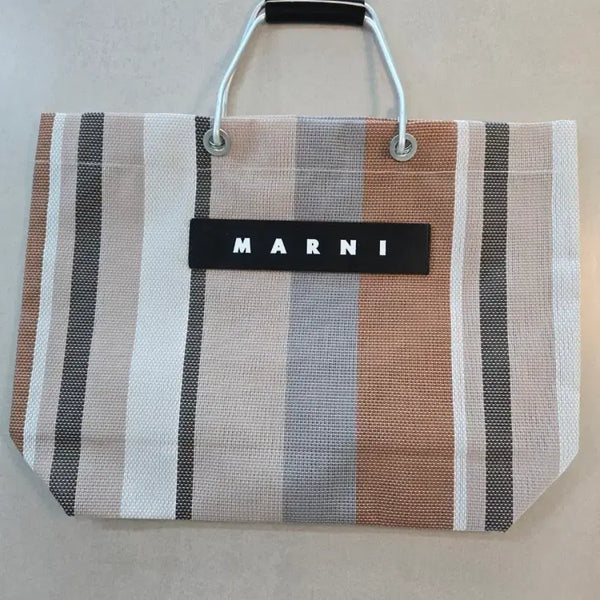 [BUNJANG] Marni Market Striped Shopper Bag / 마르니 마켓 스트라이프 쇼퍼백
