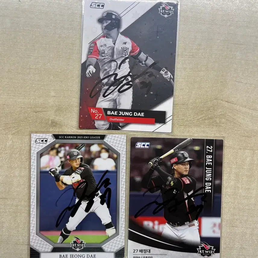 [BUNJANG] KT Wiz Bae Jeong-dae Signed SCC Photocard / kt위즈 배정대 scc 친필 싸인 포토카드