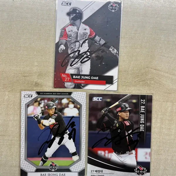 [BUNJANG] KT Wiz Bae Jeong-dae Signed SCC Photocard / kt위즈 배정대 scc 친필 싸인 포토카드