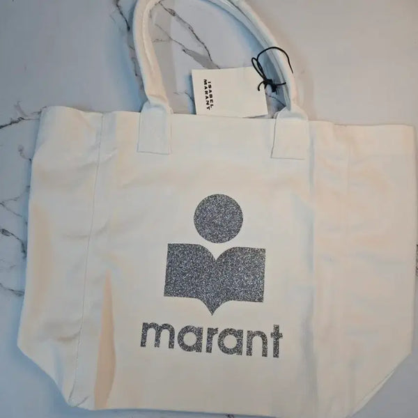 [BUNJANG] Isabel Marant Canvas Tote Bag White / 이자벨마랑 캔버스 토트백 화이트