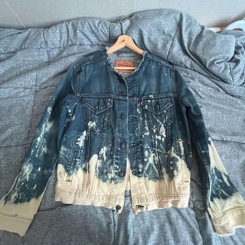 [BUNJANG] Levi's Tie-Dye Denim Jacket / 리바이스 타이다이 청자켓