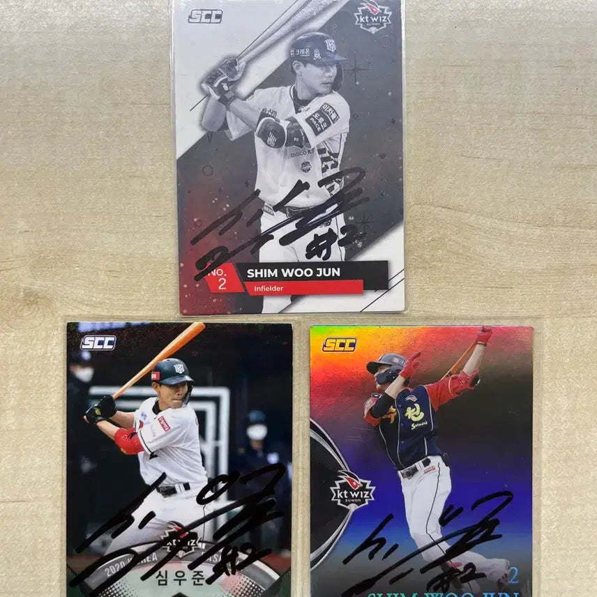 [BUNJANG] KT Wiz Shim Woo-jun SCC Autographed Photocard / kt위즈 심우준 scc 친필 싸인 포토카드