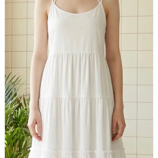 [BUNJANG] Ondine Original Black Ruffle Midi Dress / 온앤온원피스