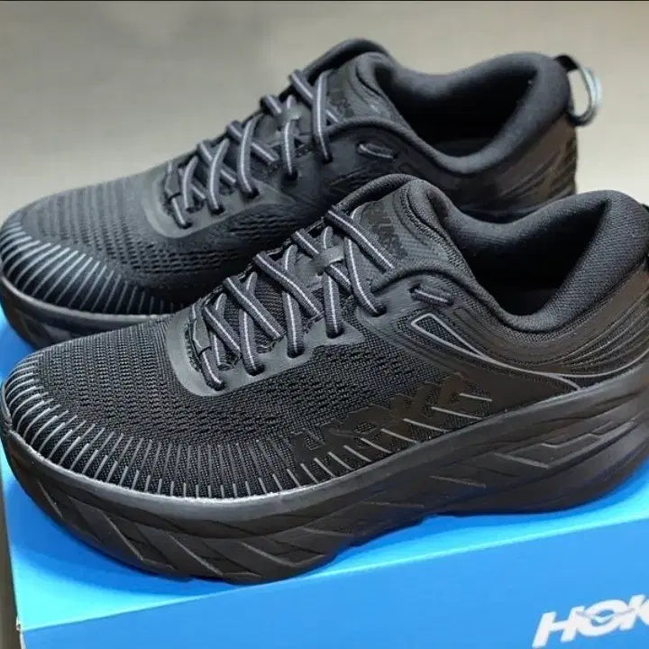 [BUNJANG] Hoka Bondi 7 All Black Running Shoes / [270] 호카 본디7 올검