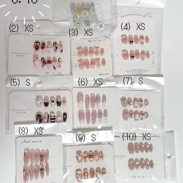[BUNJANG] Handmade Nail Tips (XS/S) / 수제 네일팁 개별 판매 XS / S