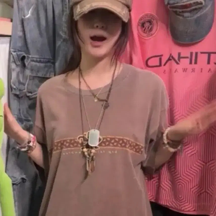 [BUNJANG] Kamome Sanjo Short Sleeve Hat Set / 카모메산장 반팔모자세트