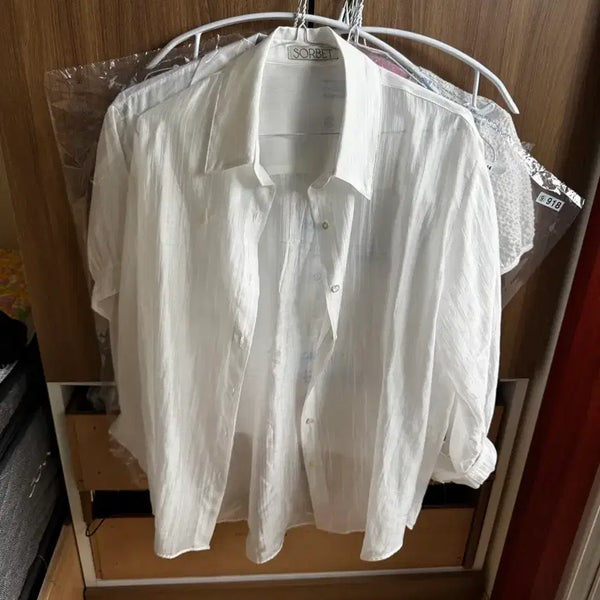 [BUNJANG] Sorbet White Shirt / 소르베 화이트 셔츠 팔아요