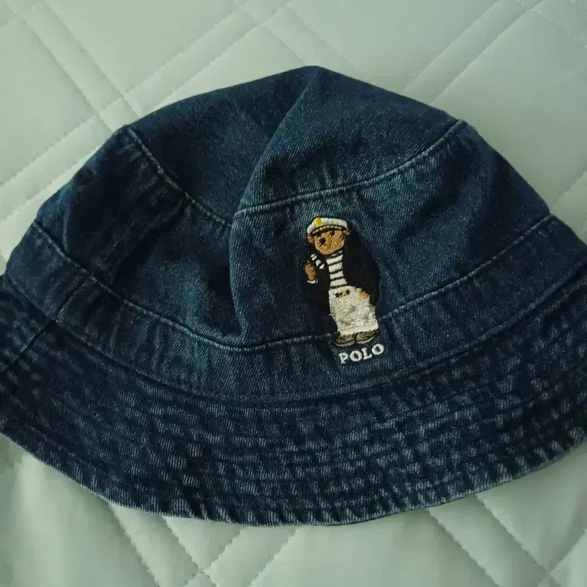 [BUNJANG] Polo Ralph Lauren Denim Bucket Hat / 폴로 랄프로렌 데님 벙거지 모자 버킷햇