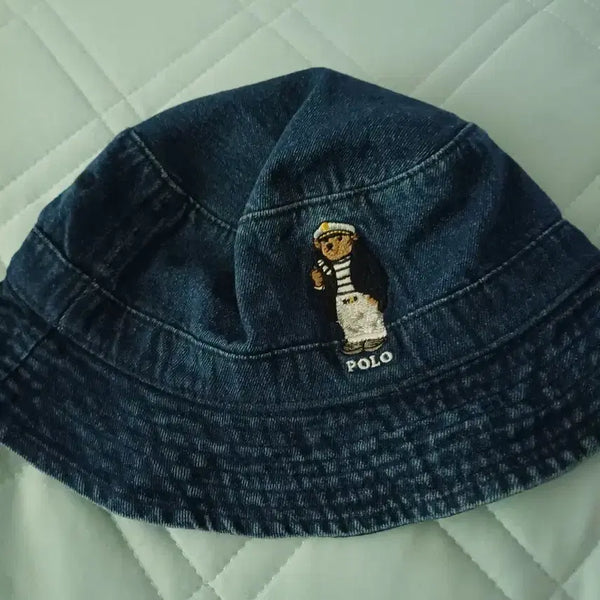 [BUNJANG] Polo Ralph Lauren Denim Bucket Hat / 폴로 랄프로렌 데님 벙거지 모자 버킷햇
