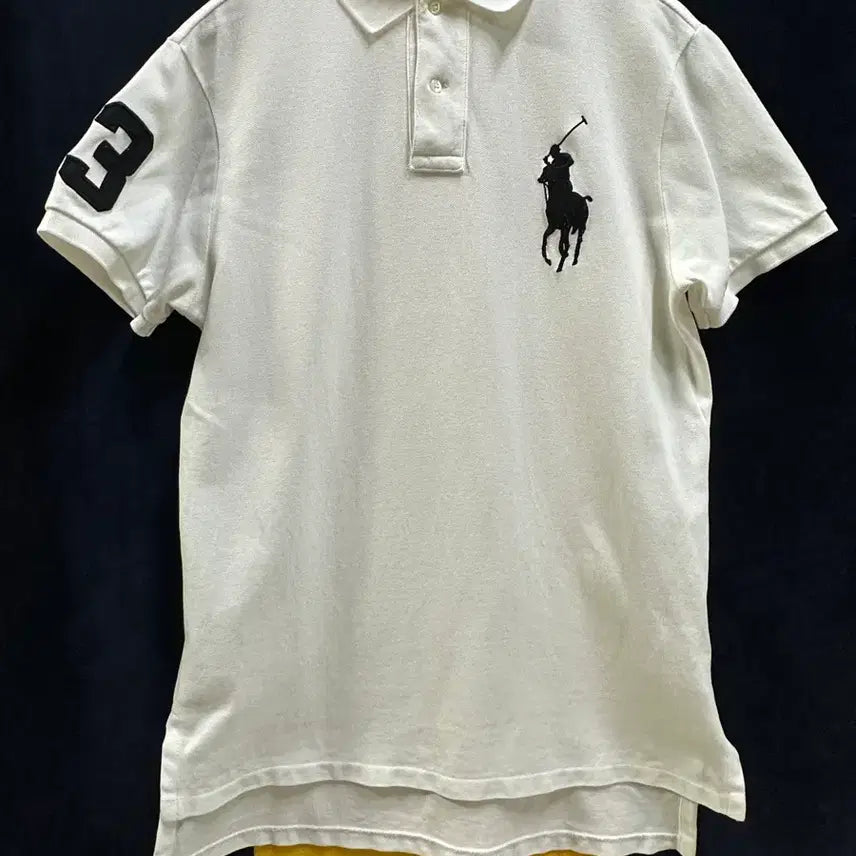 [BUNJANG] Polo Ralph Lauren Big Pony Custom Fit Pique Polo Shirt White M / [정품] 폴로 랄프로렌 빅포니 커스텀핏 카라티 (화이트/M)