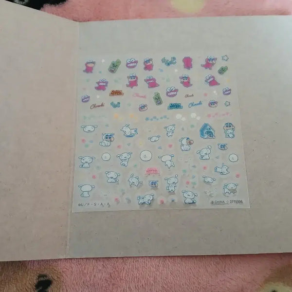 [BUNJANG] Crayon Shin-chan Nail Stickers / 짱구 네일스티커