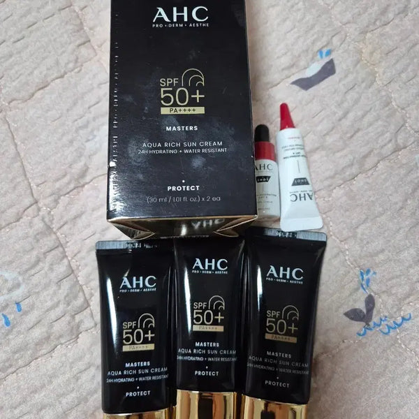 [BUNJANG] AHC Aqua Rich Sun Cream SPF50+ PA++++ 30ml (3-Pack) / AHC 아쿠아 리치 선크림 SPF50+ PA++++ 30ml 3개 묶음