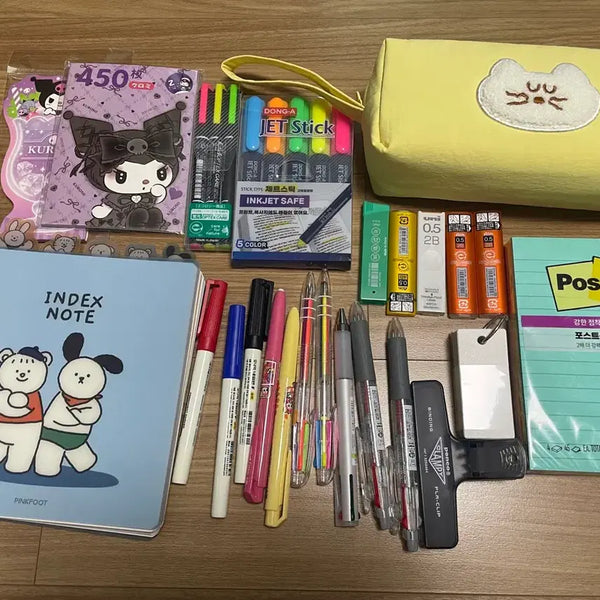 [BUNJANG] Kuromi Stationery Set / 문구류 사무용품 볼펜 필통 쿠로미 등