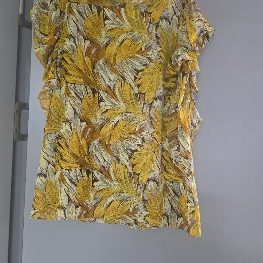 [BUNJANG] Women's Summer Floral Pattern Short Sleeve Blouse / 여성 여름 플라워 패턴 블라우스