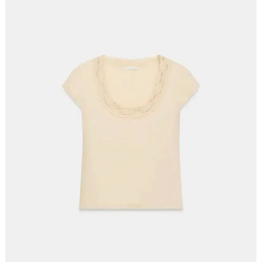 [BUNJANG] Zara Lace Portneck Top / 자라 레이스 포트넥 탑 S 새상품