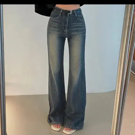 [BUNJANG] Slim Bootcut Denim Pants / 정가 4.4 한 번입음) 슬림 부츠컷 데님 팬츠