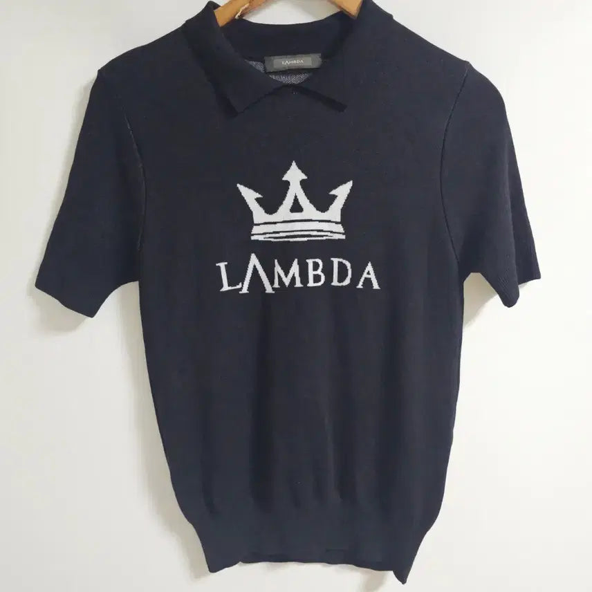 [BUNJANG] Lambda Golf Women's Short Sleeve Jacquard Knit Top (Black) / [S/55반] 람다골프 정품 여 자가드 반팔 니트 탑 (블랙)