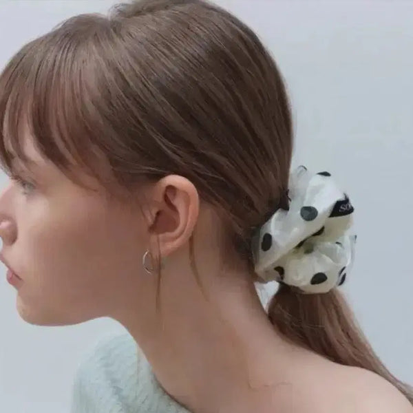 [BUNJANG] Sophire PIA Dots Scrunchie / 새상품)소플러 pia dots scrunch 스크런치