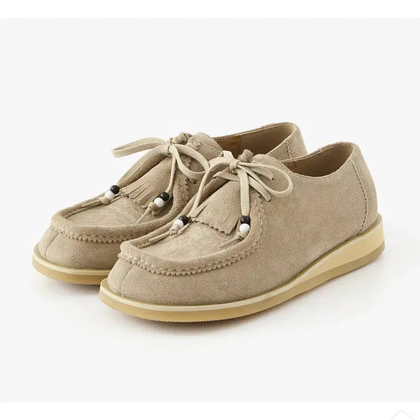 [BUNJANG] Romantic Move Acove Tyrolean Shoes Beige Suede / 260 / 로맨틱무브 어코브 티롤리안 슈즈 R25M600 (베이지 스웨이드)