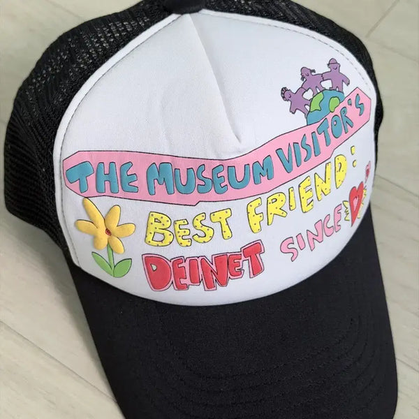 [BUNJANG] The Museum Visitor x Dainnit Collaboration Mesh Ball Cap / 더뮤지엄비지터 다이닛 콜라보 모자 매쉬모자 매쉬캡 볼캡