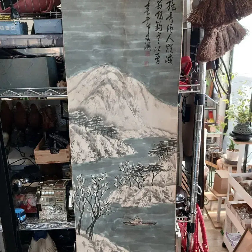 [BUNJANG] Ink Wash Landscape Painting Scroll / 수묵화 산수화 액자