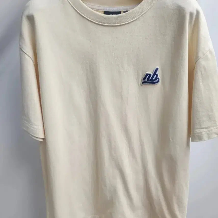 [BUNJANG] New Balance Logo T-Shirt Beige M / 뉴발란스 반팔 M
