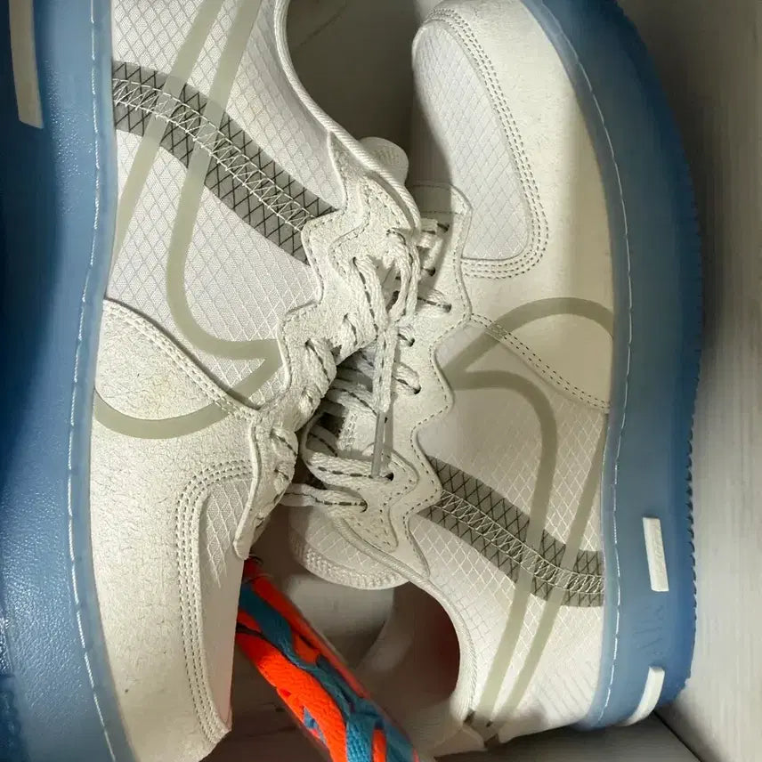 [BUNJANG] Nike Air Force 1 React White Light Bone / 나이키 에어포스 리액트 화이트 라이트 본 260