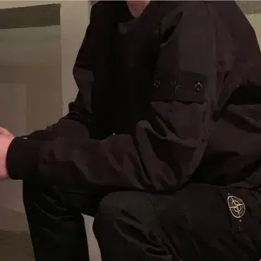 [BUNJANG] Stone Island Ghost Piece Nylon Sweatshirt / 스톤아일랜드 고스트피스 나일론 맨투맨
