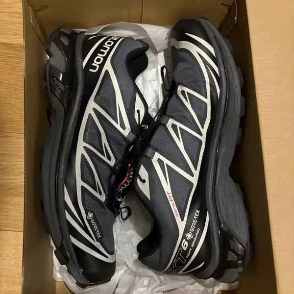 [BUNJANG] Salomon XT-6 GTX Ebony Men's Running Shoes / 살로몬 xt-6 gtx 에보니 270 사이즈