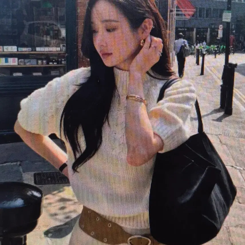[BUNJANG] Short Sleeve Knit Top 2 Colors / (해외배송)반팔 니트 2컬러