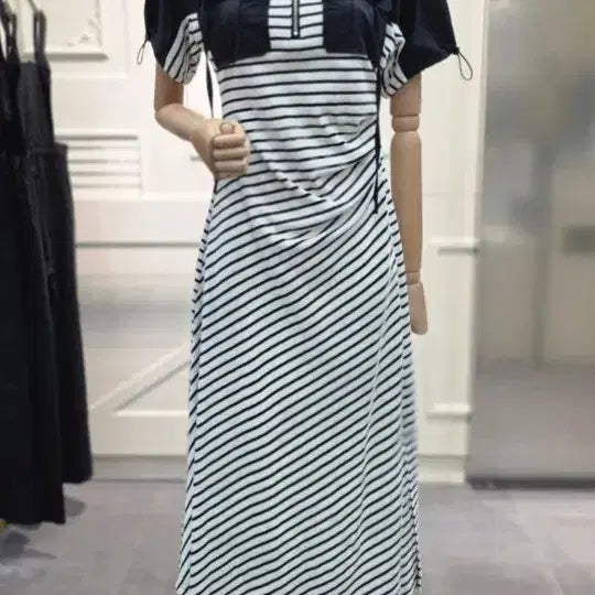 [BUNJANG] Egoist Shirring Long Dress Size 55 / 에고이스트 셔링 롱원피스 55