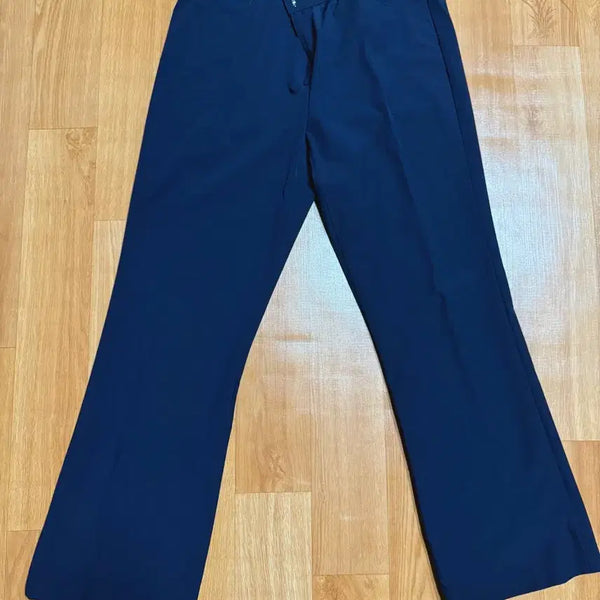 [BUNJANG] Women's Summer Navy Slacks - Flowy Fit (Size 77) / 여성 여름 긴바지 네이비 슬랙스 찰랑 77