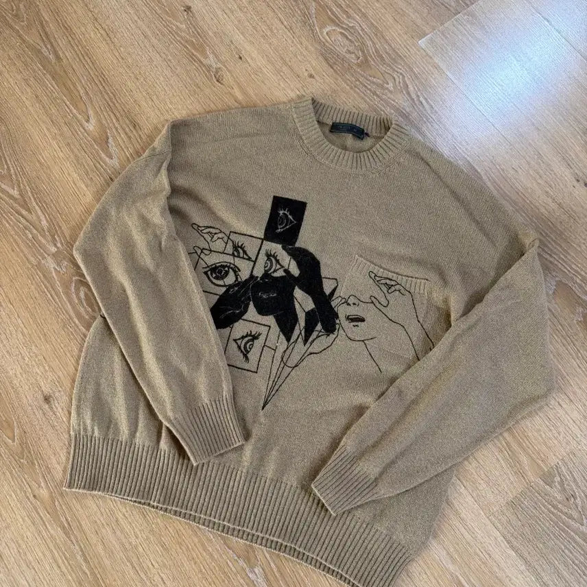 [BUNJANG] Prada 19SS Graphic Knit / 프라다/ 19ss그래픽 니트 /50