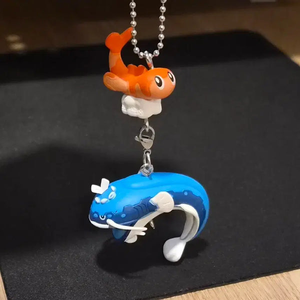 [BUNJANG] Pokemon Scraggy & Sigilyph Dangling Mascot Keychain Gacha Figures / 포켓몬 싸리용&어써러셔 주렁주렁 마스코트 키링 가챠 피규어