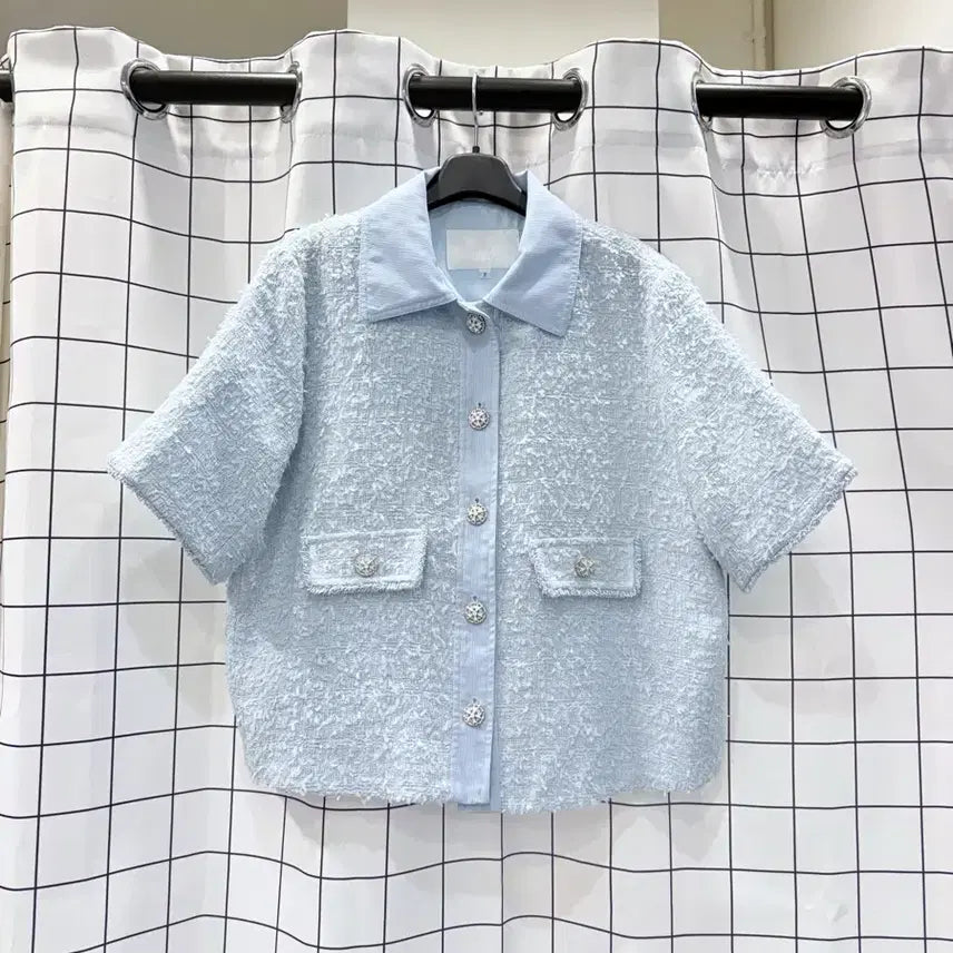 [BUNJANG] Jemma World Short Sleeve Tweed Jacket / 젬마월드 반팔 트위드자켓