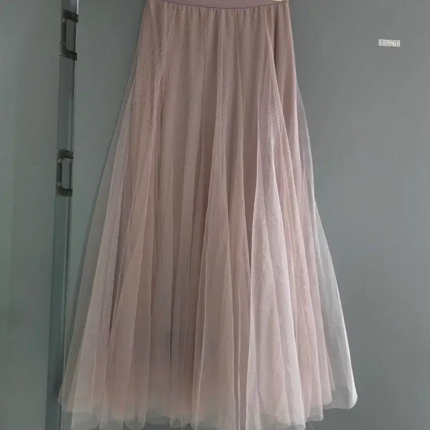 [BUNJANG] Chiffon Long Skirt Pastel Tone / 쉬폰 롱 스커트 엷은 파스텔톤