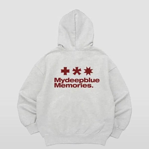 [BUNJANG] My Deep Blue Memories Hoodie Zip-Up / 마이딥블루 메모리즈 후드집업