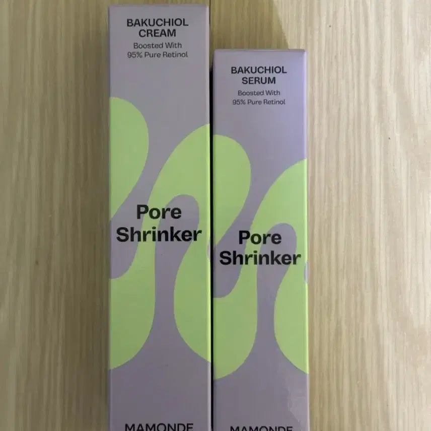 [BUNJANG] Mamonde Pore Shrinker Bakuchiol Serum + Cream Set / 새상품)마몽드 포어 슈링커 바쿠치올 세럼+크림 세트