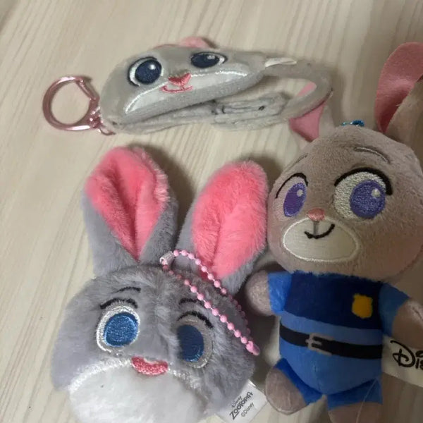 [BUNJANG] Zootopia Judy Hopps Plush Keychain Bundle Set / (일괄)주토피아 주디 인형 키링