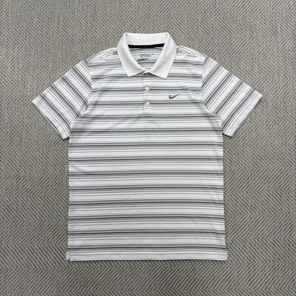 [BUNJANG] Nike Golf Dri-FIT Polo Shirt White/Gray (Size S) / (S)나이키골프 폴로티 화이트