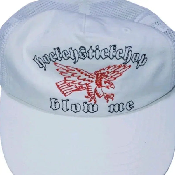 [BUNJANG] HOCKEY STICK CHOP Mesh Trucker Cap / 하키스틱찹 법정출두 모자 메쉬 트러커 캡